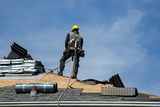 Professional Gutter Installation technician working in Rosemary Beach, FL